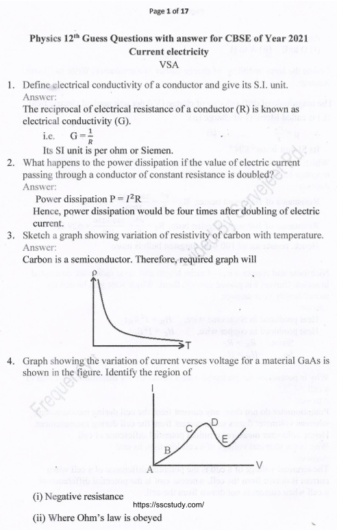 Sample Paper Class 12 Physics 2023 Paper-11