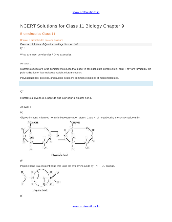 NCERT Solutions for Class 11 Biology Chapter 9